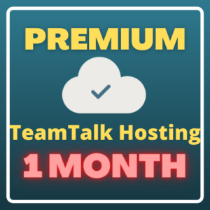 Premium TeamTalk Hosting (1 month)