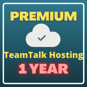Premium TeamTalk Hosting (1 year) Plus Free Domain