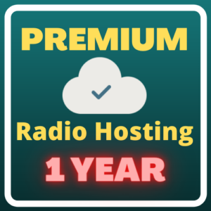 1 year Premium radio hosting