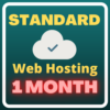 1 month Standard web hosting